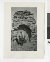 Photograph of the chairman of the State Parks Commission, Diana's Punch Bowl (Nev.), April 17, 1938