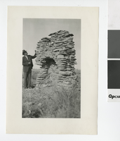 Photograph of the chairman of the State Parks Comission, Diana's Punch Bowl (Nev.), April 17, 1938