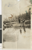 Photograph of a mother and daughter together, Yosemite National Park (Calif.), early-mid 1900s