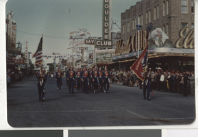 Photographs of parade downtown, Las Vegas (Nev.), October 31, 1948