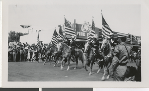Photograph of horses at Helldorado parade, Las Vegas (Nev.), 1948