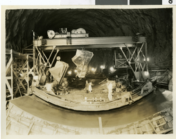 Photograph of construction, Hoover Dam, April 11, 1932