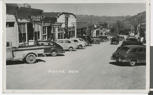 Postcard of Main Street, Pioche (Nev.), 1920-1935