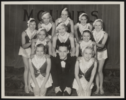 Photograph of Donn Arden and dancers, 1930s-1940s
