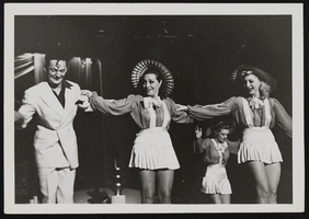 Photograph of Donn Arden with dancers, 1930s-1940s