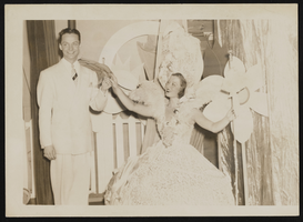 Photograph of Donn Arden with a dancer, June 1940