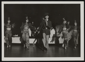 Photograph of Donn Arden with dancers, 1930s-1940s