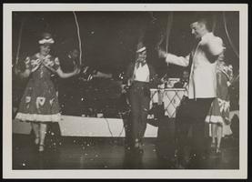 Photograph of Donn Arden with dancers, 1930s-1940s
