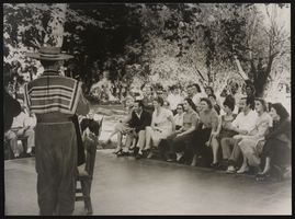 Photograph of Donn Arden, Margaret Kelly, and others, 1940s-1950s