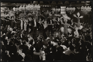 Photographs of dancers in a production at the Lido, Paris (FRA), 1950s-1960s