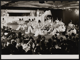Photographs of dancers in a production at the Lido, Paris (FRA), 1950s-1960s