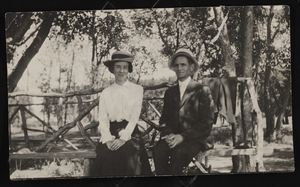 Photograph of Leva and Will Beckley, Indian Springs (Nev.), 1910-1920