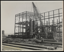 Photograph of steel equipment for building construction, Henderson (Nev.), April 1, 1942