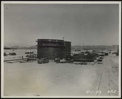 Photograph of brine preparation tanks, Henderson (Nev.), April 1, 1942