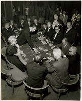 Photograph of baccarat players, Sands Hotel and Casino, Las Vegas, circa late 1950s-early 1960s