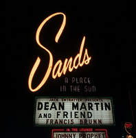 Film transparency of the marquee for the Sands Hotel, Las Vegas, January 22, 1964