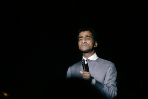 Slide transparency of Sammy Davis, Jr. onstage at the Copa Room, Las Vegas, February 1963