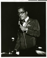 Photograph of Sammy Davis, Jr. singing at the Sands Hotel, Las Vegas, circa 1960s