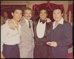 Jerry Jackson with cast and crew
