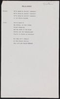 Music notes, lyrics, speeches