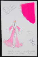 The Striptease, 12 showgirls: original preliminary sketch