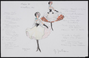 #3 salon girls: original preliminary drawing