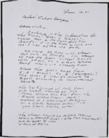 Bras and briefs correspondence with notes on costume construction