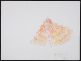 Original alternate sketches of rejected designs