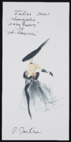Showgirls: color photocopy of drawing