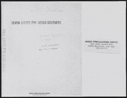 Act I: handwritten sheet music, copies with annotated notes