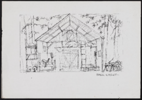 Set design sketches, copies