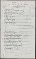 Wardrobe inventory, copy with annotated notes