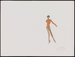 Aretha Franklin at Carnegie Hall, New York: costume design drawings, notes