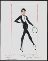 Hold On/Pure Imagination/Jazz and Rock costume design drawings: color photocopies