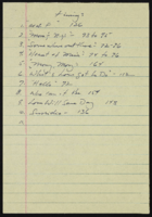 Music notes, research, show outline