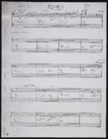Remakes handwritten music score