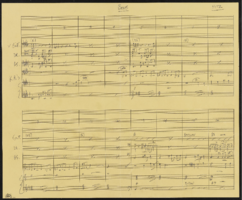 Bows handwritten music score