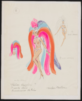 Four nude dancers and four dress dancers