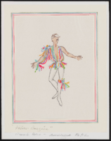 Unidentified male in multicolor costume