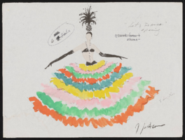 Soiree off-season revision: costume design drawings