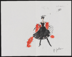 Paris 1900 costume design drawings: originals