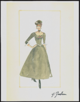 Outback costume design drawings: color photocopies
