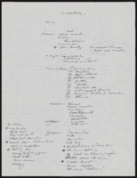Handwritten and printed sheet music, lyrics