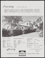 Real estate: sales brochures on Live Oak Drive house, East Nine Drive house