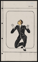Jubilee!: costume design sketches: Minstrel opening, "Jolson personality"