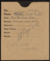 Miss Las Vegas contest in England: correspondence and photographs