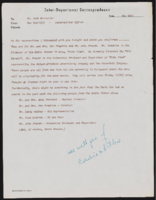 Sands Hotel VIP Guests: correspondence
