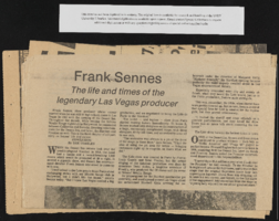 Nude dancers controversy: Sands Hotel correspondence
