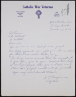Al Freeman, Sands Hotel Advertising and Promotion Director: incoming correspondence