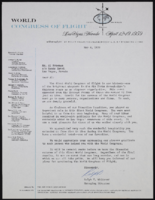 Al Freeman, Sands Hotel Advertising and Promotion Director: incoming correspondence